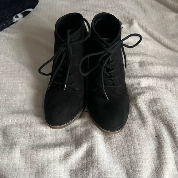 Suede Heeled Booties - Picture 4 of 5